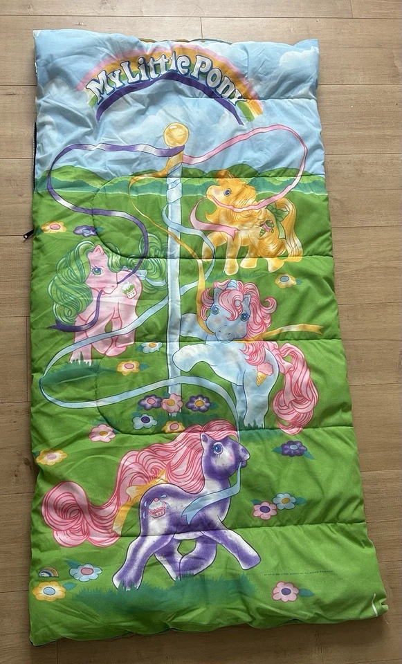 My Little Pony Sleeping Bag Blanket Vintage Hasbro 1983 - Image 2 of 4
