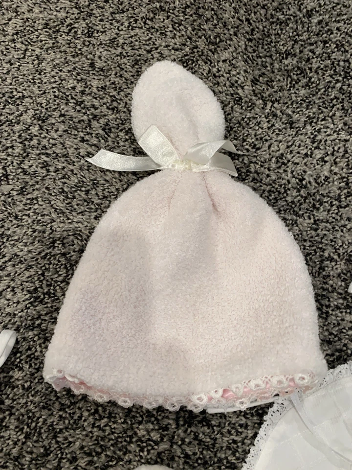 Accesorios antiguos vintage para bebés sombreros baberos zapatos calcetines diadema Foto 4 de 4