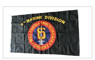 3'x5' United States Marine Corps 6th Marine Division flag