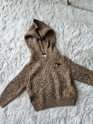 Baby Strickhoodie mit Dinosaurier-Kapuze Gr.68/74