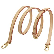 Adjustable Vachetta Leather Crossbody Strap for Handbags and Purses