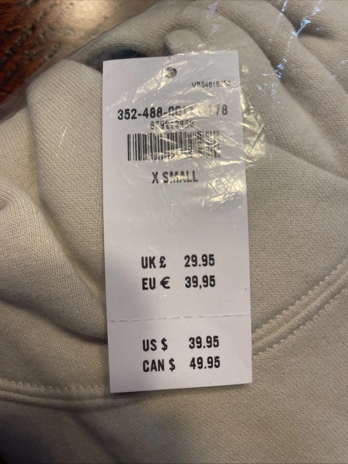 OFF WHITE Felpa con cappuccio Hollister Cream Feel Good casual comoda atletica casual oversize