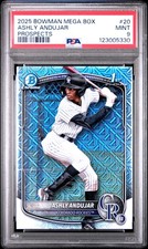 2025 BOWMAN MEGA BOX CHROME PROSPECTS #20 ASHLY ANDUJAR PSA 9