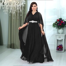 Dubai Arabic Rhinestone Kaftan Abaya Muslim Women Long Dress Evening Party Robe