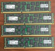 Kingston 64GB 4x16GB 2Rx4 PC3L-12800R 1600MHz DDR3 ECC Registered Server Memory
