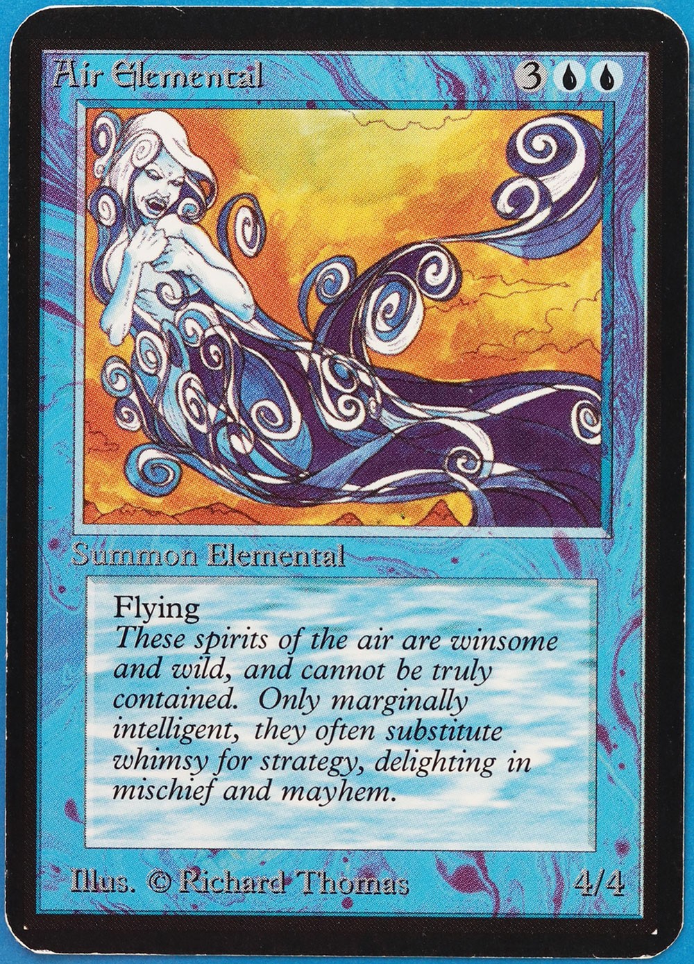 Air Elemental Alpha PLD Blue Uncommon MAGIC GATHERING CARD (ID# 467636) ABUGames