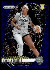 2024-25 Panini Prizm WNBA Blue Velocity Kamilla Cardoso Rookie Chicago Sky #93