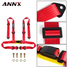 RASTP 2" 4-Point Adjustable Racing Seat Belt Harness Shoulder Strap