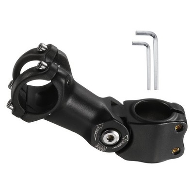 Fahrrad Lenkerstange 25,4mm 60° 90mm für MTB, schwarz