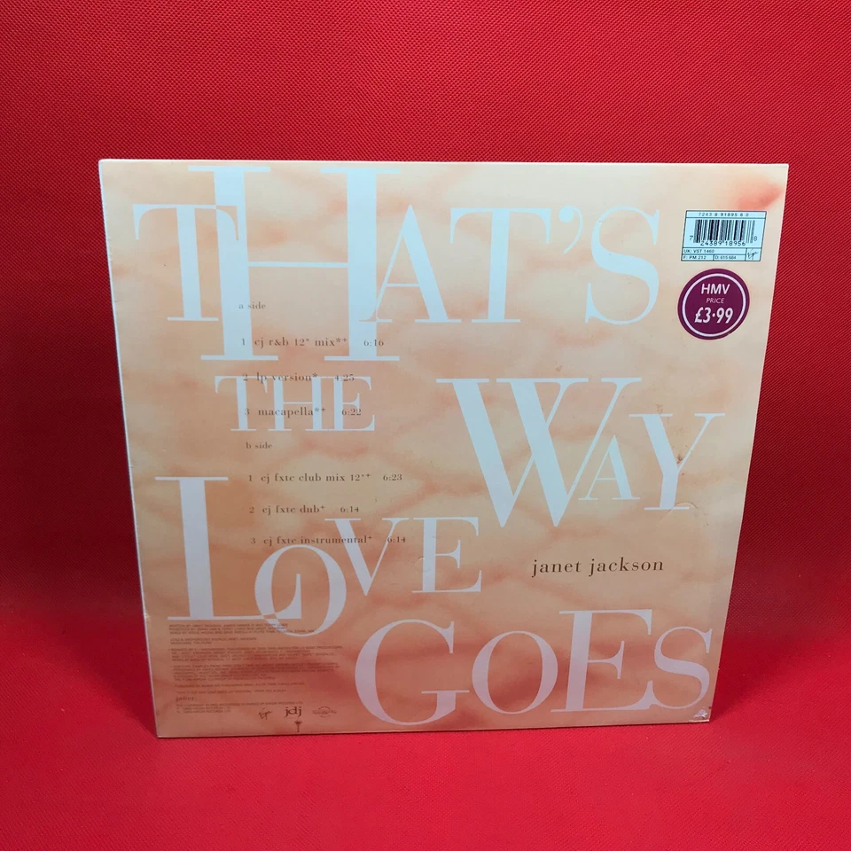 JANET JACKSON That's The Way Love Goes 1993 UK 6-track 12" vinyl  single - Image 3 of 4