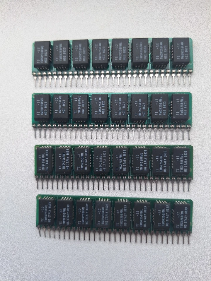 256kB SIPP TI TMS4256FML 120ns 8 chips 1 cara raro Texas Instruments CANTIDAD:1 Foto 3 de 3