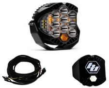 Baja Designs LP9 Pro Spot LED Light Pod Kit w/ Amber Backlight-Wiring-Rock Guard