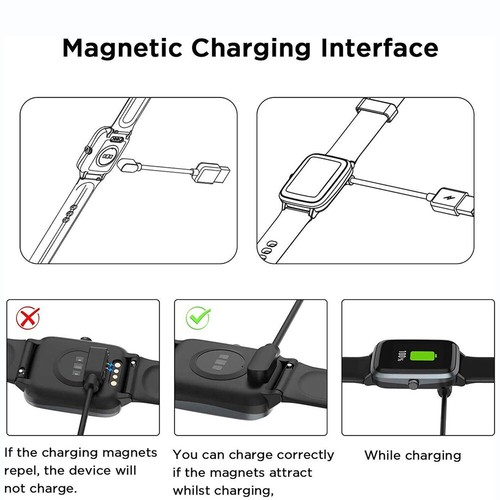 2-Pin Universal USB Data Charging Cable Magnetic Charger For Smart Watch 2.84mm - Zdjęcie 8 z 13