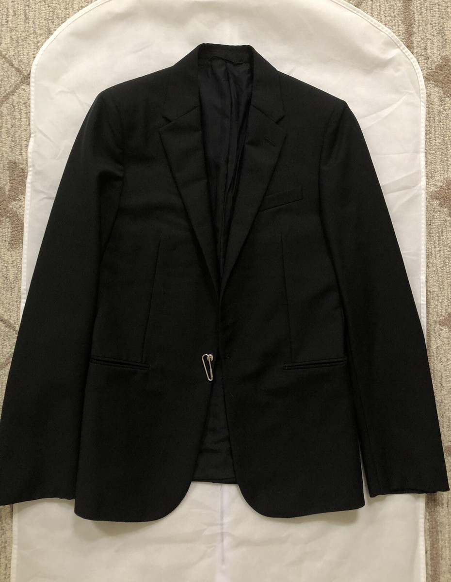Balenciaga by Alexander Wang Black Wool Mohair Blend Blazer