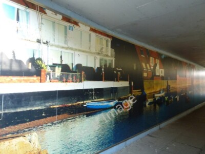 Photo 6x4 Mural in the Emsworth underpass Unlike anywhere else it has not c2011