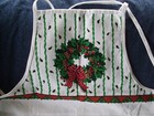 Vintage B&D Christmas full bib apron pre-owned — photo 2
