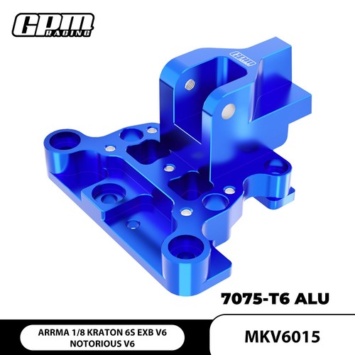 GPM 7075 Alloy Center Brace Front Mount For ARRMA 1/8 Kraton 6S EXB Notorious V6 - Picture 6 of 9