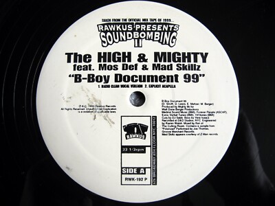High & Mighty Mos Def : B-Boy Document 99 Rap Hip Hop 12'' Single Vinyl Record