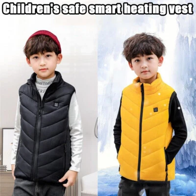 MARKENLOS Kinder USB Beheizbare Heizjacke Weste Neu Heizweste Beheizte Wärmeweste Vest