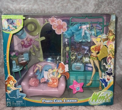 Rare 2004 Winx Club Fairy Cool Lounge Blue Box NIB Box Has Wear 