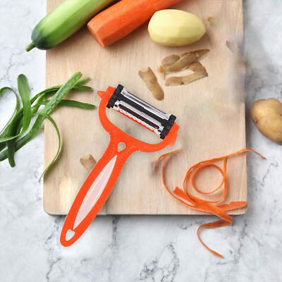 3 in 1 Kartoffel Gemüse Obst Schäler Ergonomischer Griff Küche Schälwerkzeug UK