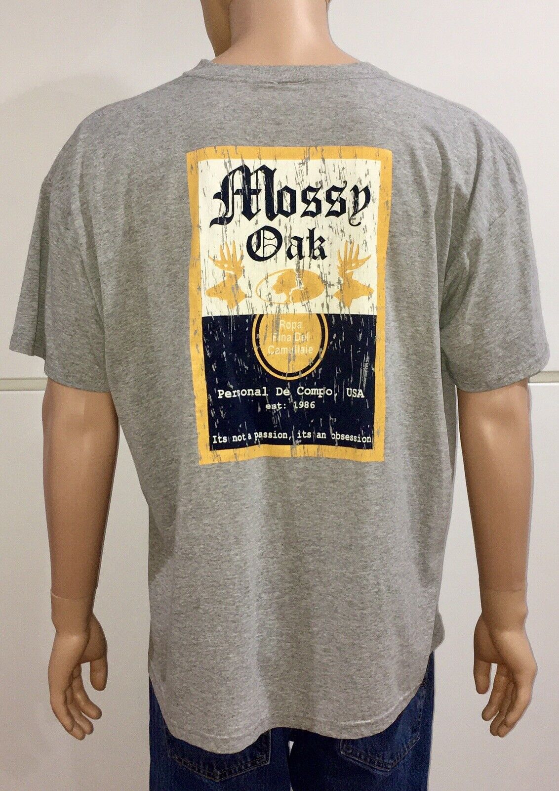 RARE! Vintage  Mossy Oak Brand T-Shirt Corona Beer Brand T-Shirt 2XL