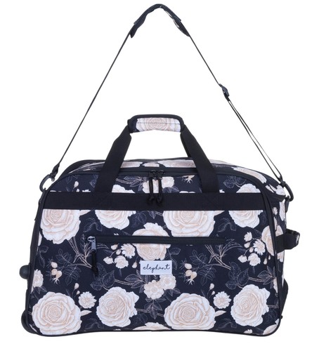 Trolley Sporttasche Damen Elephant Travel Duffle 55 cm 45 L 13024 Flower Schwarz - Bild 7 von 19