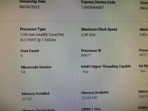 Dell Optiplex 7090 MFF Intel Core i5-11500T@1.5GHz, 32GB RAM, 2 HDs, Wi-Fi, W11 - Photo 4/17