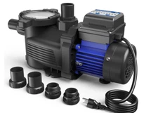 AQUASTRONG 3/4 HP Above Ground Pool Pump w Timer Powerful Self-Priming Pump 115V