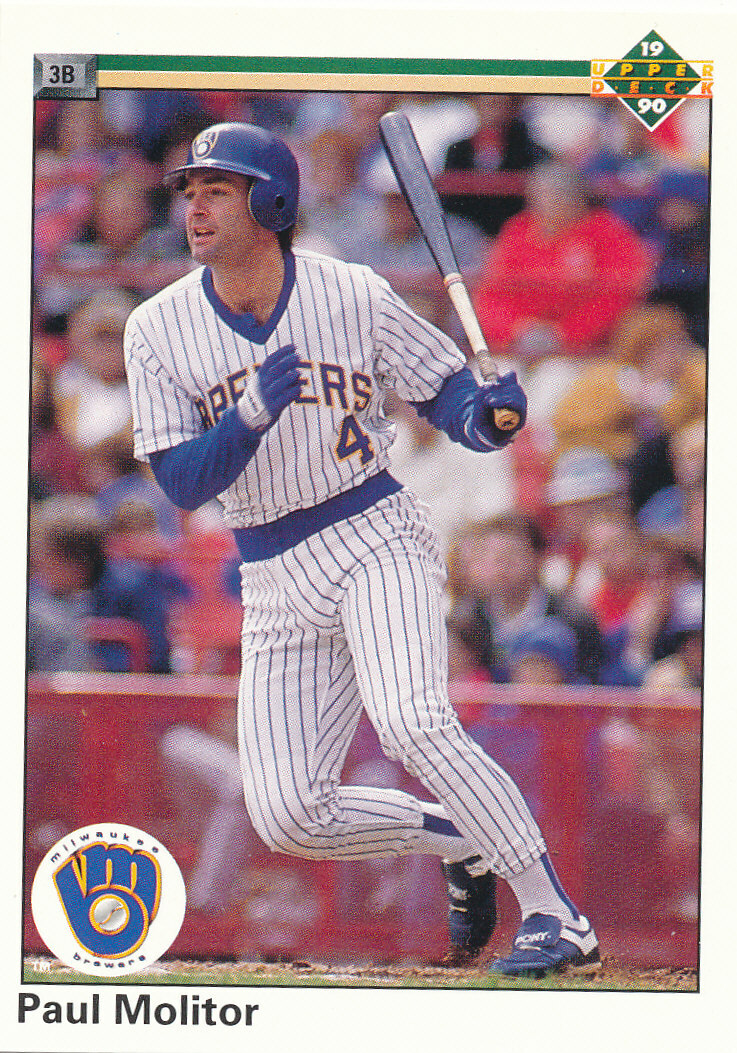 Paul Molitor 1990 Upper Deck #254 Milwaukee  Brewers baseball card
