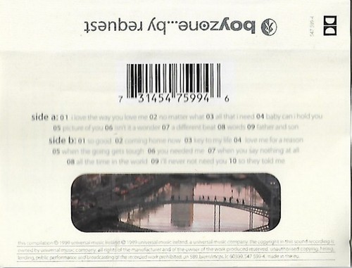 Boyzone ...By Request CASSETTE ALBUM POP Vocal, Ballad - Picture 3 of 14