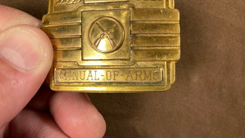 Vintage Antique United States U.S. C.G. Coast Guard Manual of Arms Brass Buckle - Picture 4 of 7