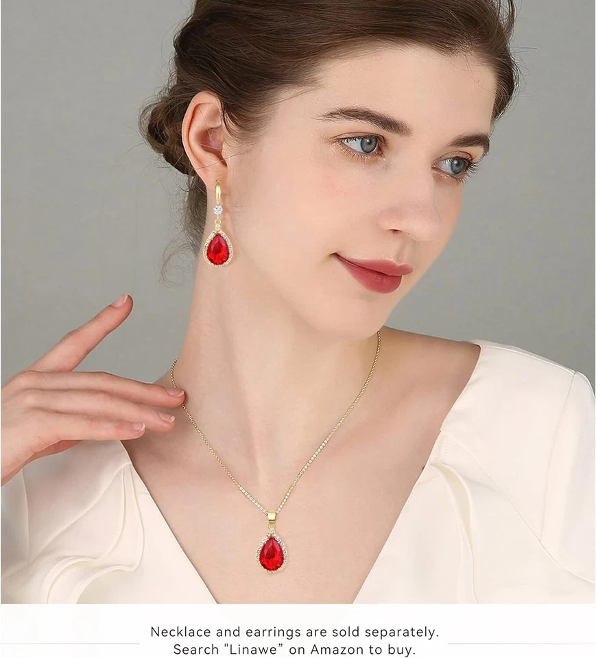 Aretes pendientes de mujer oro 14k regalos para mujer mi novia joyeria joyas CALIENTE Foto 3 de 4