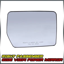 Right Passenger Side View Power Mirror Glass Fit For 11-14 Ford F150 BL3Z17K707A