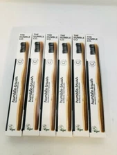 The Humble Co. Humble Bamboo Tooth Brush Soft Adult, Black (6-Pack)