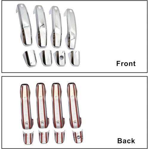 NEW Chrome 4 sets Door Handle Cover w/Smart For GMC Sierra 1500 2020 2021 - Picture 2 of 7