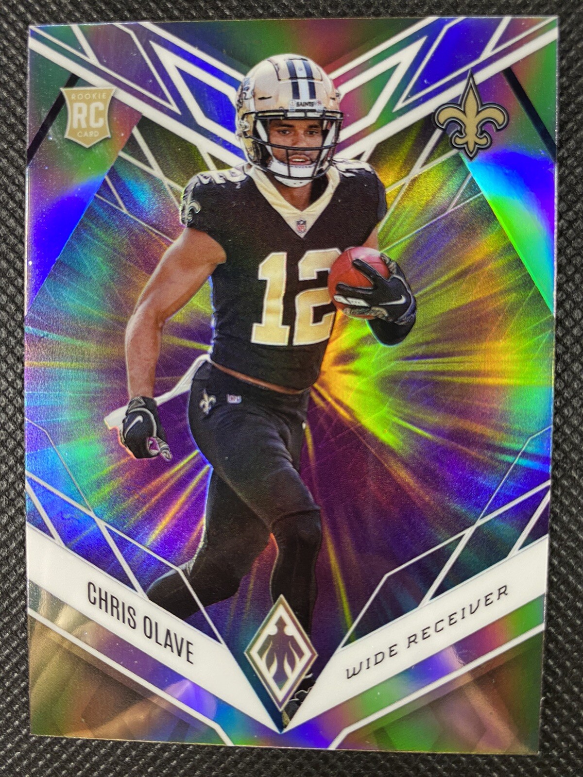 2022 Panini Phoenix Chris Olave Color Burst Rookie Prizm #109 New Orleans Saints