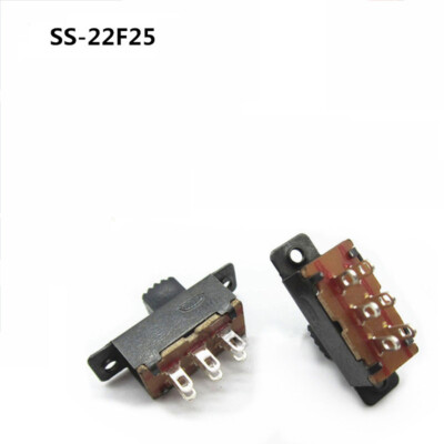 2 Position Mini Toggle Interrupt Micro PCB Slide Mount Switch 6 Pin 5/6mm SPDT
