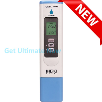 HM Digital COM-80 Waterproof EC/TDS/Temp HydroTester/Meter, ppm ppt Tester