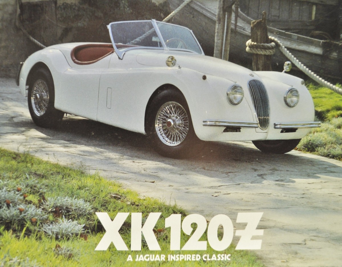 1981 XK-120Z Roadster Jaguar Replica Car Brochure Folder Datsun