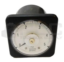 NEW CROMPTON INSTRUMENTS 078-05VJ SWITCHBOARD TENSION METER 0-5PLI