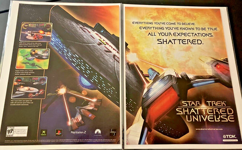 Star Trek: Shattered Universe - Vintage Gaming Print Ad / Poster / Wall Art MINT