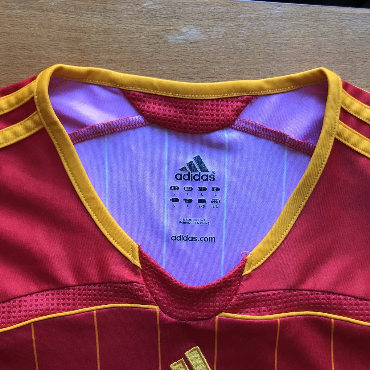SPAIN 2006 2008 HOME FOOTBALL SHIRT SOCCER JERSEY ADIDAS