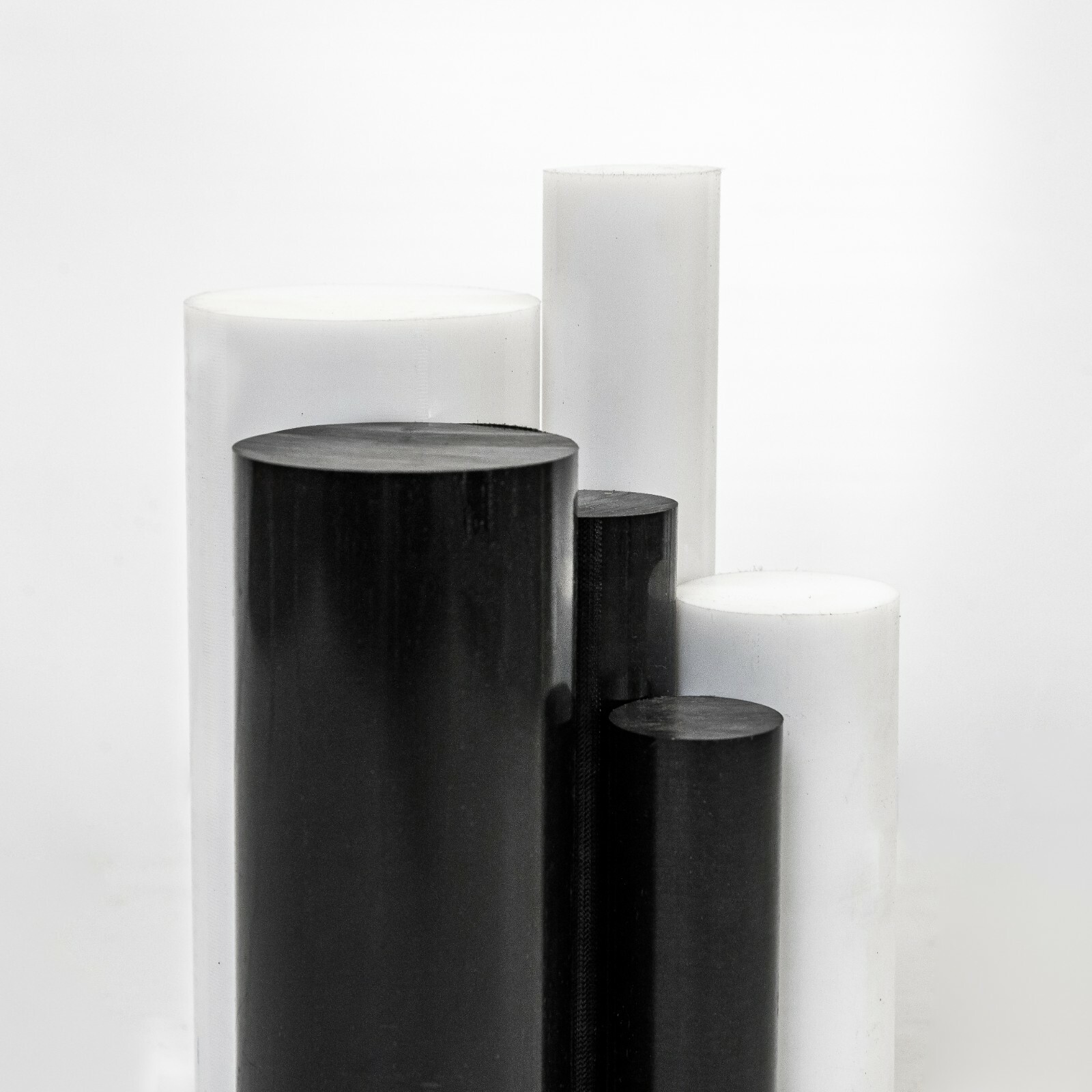 POM Rundstab Schwarz - Ø 100 Mm, Länge 75 Mm, Massiver Kunststoff