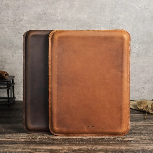Genuine Leather Laptop Case Sleeve Bag For Apple Macbook Pro 16 14 M4/M3 Air 13 - Picture 7 of 18