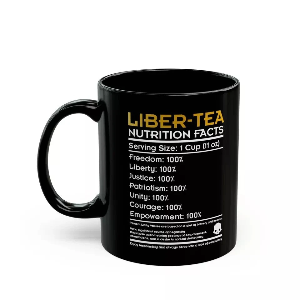 Helldivers 2 Black Mug - Nice Cup of Liber-Tea Gift for Him or Her