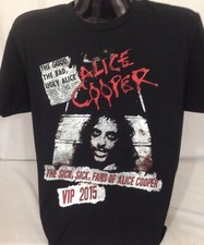 Alice Cooper T-Shirt New -Black- Medium- Hard to find 2015 tour merchandise nos