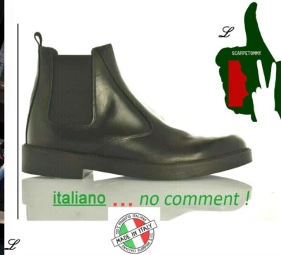 Stivali uomo pelle beatles ITALIA stivaletti molle 39 A 45 v