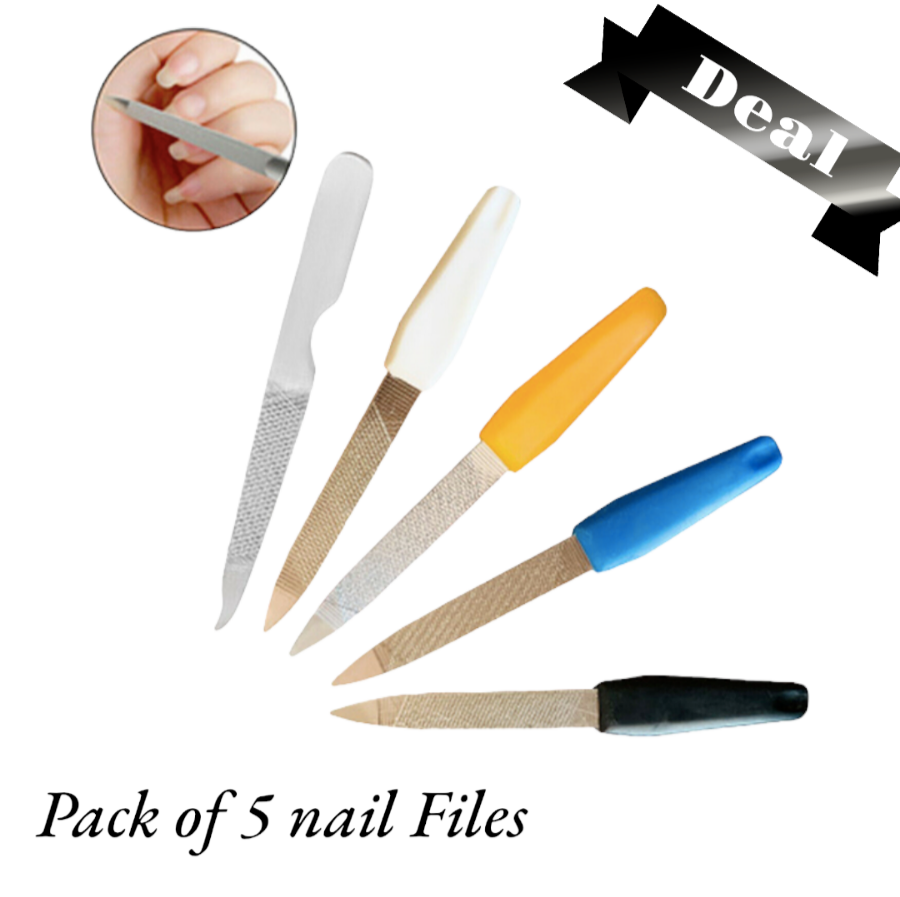 Small Metal Nail File 5" Nail Buffer Coarse Nail Files Manicure Pedicure Tool eBay