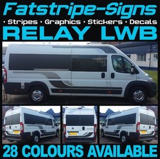 fits Citroen Relay Graphics Stripes Stickers Decals Camper Van Motohome LWB L3